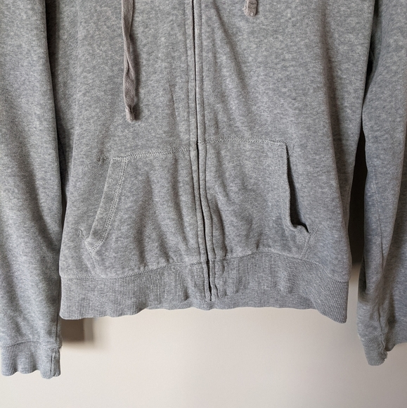 Victoria Secret Pink Grey Everyday Lounge Full-Zip Hoodie Size XS - Picture 4 of 13